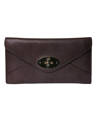 Mulberry Envelope Wallet, &pound;50, Accessories, Red, Leather, Front view